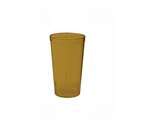 PTP-16A, 16-Ounce Amber Pebbled Plastic Tumblers, 1 Dozen