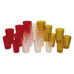 PTP-16C, 16-Ounce Clear Pebbled Plastic Tumblers, 1 Dozen