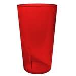 PTP-16R, 16-Ounce Red Pebbled Plastic Tumblers, 1 Dozen