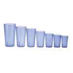 PTP-20B, 20-Ounce Blue Pebbled Plastic Tumblers, 1 Dozen
