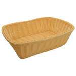 Winco PWBN-118T, 11.5-Inch Polypropylene Woven Rectangular Baskets, Natural Color, 12-Piece Pack (Discontinued)