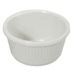 RFM-3W, 3-Ounce Fluted Melamine Ramekins, White, 1 Dozen
