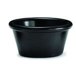 RP-1K, 1.5-Ounce Plain Melamine Ramekins, Black, 1 Dozen