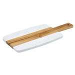 SBMW-157, 15x7-Inch Marble and Wood Serving Board