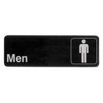 SGN-311, 9x3-inch 'Men' Black Information Sign