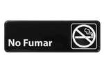 SGN-364 9x3-inch 'No Smoking' Black Information Sign, Spanish