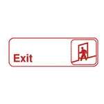 SGN-381W, 9x3-inch 'Exit' White Information Sign