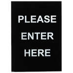 SGN-801, 11.8x8.4-inch "Please Enter Here" Information Sign