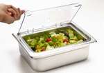 SP7200H, 1/2 Size Clear Hinged Polycarbonate Food Pan Cover for SP7202/7204/7206/7208