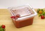 SP7600H, 1/6 Size Clear Hinged Polycarbonate Food Pan Cover for SP7602/7604/7606