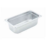 Winco SPJH-304, 4-Inch Deep One-Third Size Anti-Jamming Steam Table Pan