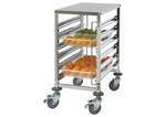 SRK-12, 12-Tier Stainless Steel End-Load Steam Table Pan/Food Pan Rack with Brakes