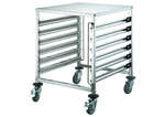 SRK-12D 12-Tier Stainless Steel Food Pan Rack