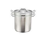 SSDB-12, 12-Quart 9.3-Inch High 10.2-Inch Diameter Stainless Steel Double Boiler with Cover, NSF