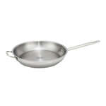 SSFP-12, 2-Inch High 12.6-Inch Diameter Stainless Steel Fry Pan, NSF