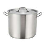 SST-16, 16-Quart 9.9-Inch High 11-Inch Diameter Stainless Steel Stock Pot with Cover, NSF