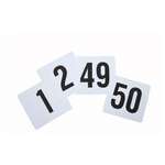 TBN-50, 4x3.75-Inch Plastic Table Numbers, 1-50 Series