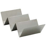 TCHS-23, 2-3 Compartments Taco Holder, Stainless Steel