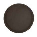 Winco TFG-11N, 11-Inch Round Non-Slip Fiberglass Tray, Brown
