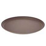 Winco TFG-16N, 16-Inch Round Non-Slip Fiberglass Tray, Brown