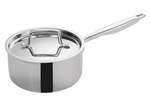 TGAP-3, 2.5-Quart Tri-Ply Stainless Steel Sauce Pan w/Lid, NSF