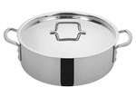 TGBZ-14, 14-Quart Tri-Ply Stainless Steel Braizer w/Lid, 2 Handles, NSF