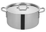 TGSP-20, 20-Quart Tri-Ply Stainless Steel Stock Pot w/Lid, NSF