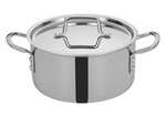 TGSP-4, 4.5-Quart Tri-Ply Stainless Steel Stock Pot w/Lid, NSF