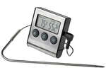 TMT-DG6, 4.8x9.1x0.9-inch Digital Roasting Thermometer with Timer & Probe
