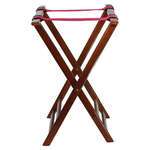 TR-33W, 32-Inch Wood Tray Stand, Walnut