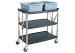 Winco UCF-3820K, 38.75x20.75x36-Inch Folding 3-Tier Transport Utility Cart (Discontinued)
