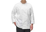 Winco UNF-6WL White Men's Tapered Fit Chef Jacket, L, EA