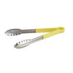 UT-12HP-Y, 12-Inch Heavy-Duty Utility Tong with Yellow Plastic Handle