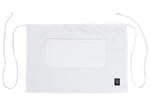 Winco WA-2819W White Bistro Half Length Apron, EA