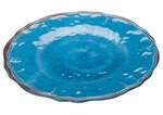 Winco WDM001-401, 9-Inch Dia Ardesia Lusia Melamine Hammered Plate, Blue, 24/CS (Discontinued)