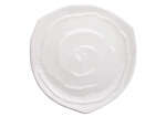 Winco WDM007-203, 13.25-Inch Dia Ardesia Selena Melamine Hammered Triangular Spiral Plate, White, 12/CS, NSF (Discontinued)
