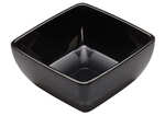 Winco WDM009-303, 5-Inch Dia 17 Oz Ardesia Linza Melamine Square Bowl, Black, 24/CS (Discontinued)