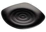 Winco WDM013-305, 12.75-Inch Dia Ardesia Rika Melamine Spiral Plate, Black, 12/CS (Discontinued)