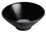 Winco WDM014-302, 6.8-Inch Dia 22 Oz Ardesia Togashi Melamine Bowl, Black, 24/CS (Discontinued)