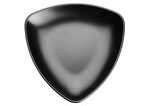 Winco WDM015-301, 8.12-Inch Dia Ardesia Natsuki Triangular Melamine Plate, Black, 24/CS (Discontinued)