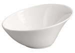 Winco WDP003-202, 8.25-Inch Dia 1 Quart Ardesia Rimini Porcelain Angeled Bowl, Creamy White, 12/CS (Discontinued)