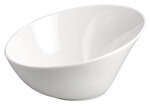Winco WDP003-203, 9.5-Inch Dia 1.5 Quart Ardesia Rimini Porcelain Angeled Bowl, Creamy White, 12/CS (Discontinued)