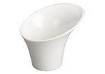 Winco WDP003-205, 5-Inch Dia 8 Oz Ardesia Rimini Porcelain Angeled Snack Cup, Creamy White, 24/CS (Discontinued)