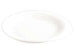 Winco WDP004-201, 8-Inch Dia Ardesia Ocea Porcelain Large Oval Plate, Creamy White, 24/CS (Discontinued)