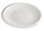 Winco WDP006-201, 8-inch length Ardesia Bergomi Porcelain Oval Plate, Creamy White, 36/CS (Discontinued)