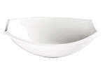 Winco WDP006-204, 8-inch Length 6 Oz Ardesia Bergomi Porcelain Oval Bowl, Creamy White, 36/CS (Discontinued)