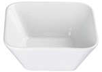 Winco WDP008-102, 6.25-Inch 20 Oz Ardesia Laurets Porcelain Square Bowl, Bright White, 24/CS (Discontinued)