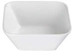 Winco WDP008-103, 6.75-Inch 1 Qt Ardesia Laurets Porcelain Square Bowl, Bright White, 24/CS (Discontinued)