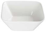 Winco WDP008-104, 7.63-Inch 1.5 Qt Ardesia Laurets Porcelain Square Bowl, Bright White, 12/CS (Discontinued)