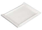 Winco WDP017-113, 13.8 x 9.25-Inch Ardesia Tallaro Porcelain Rectangular Platter, Bright White, 12/CS (Discontinued)